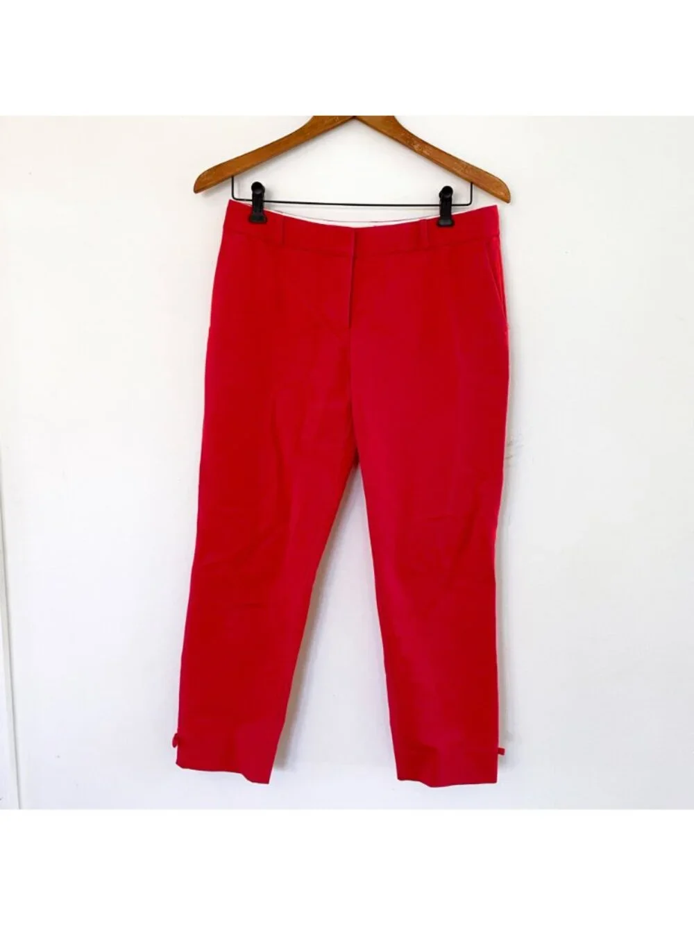 Kate Spade Jackie Bow Cropped Red Pants, Size 4